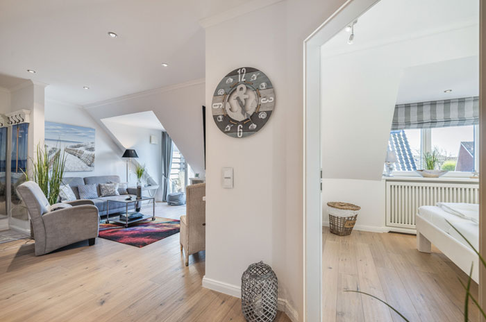 Appartement-Vermietung Bals - Strandliebe - Lorens-De-Hahn-Straße 34 | B13 | Sylt | Westerland, 2-Zimmer-OG-Wohnung für 2 Personen mit 1 Schlafzimmer, 1 Badezimmer, ca. 45 m2, Grundstück ca. 0 m2