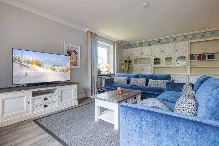Appartement-Vermietung Bals -  - Am Friedrichshain 14 | Wohnung 1 | Sylt | Westerland, 3-Zimmer-EG-Wohnung für 4 Personen mit 2 Schlafzimmer, 2 Badezimmer, Gäste WC, ca. 100 m2, Grundstück ca. 0 m2