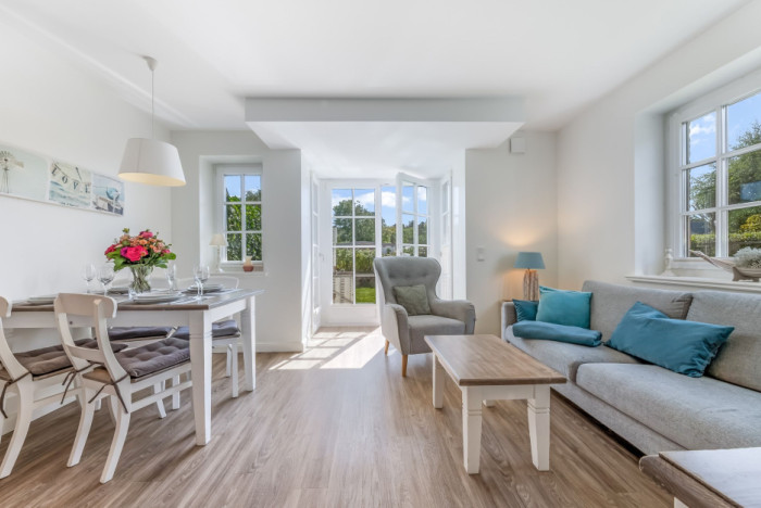 Appartement-Vermietung Bals -  - Am Friedrichshain 37 | Wohnung 3 | Sylt | Westerland, 2-Zimmer-EG-Wohnung für 2 Personen mit 1 Schlafzimmer, 1 Badezimmer, ca. 45 m2, Grundstück ca. 0 m2