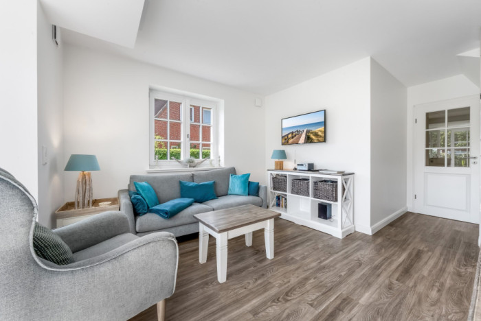 Appartement-Vermietung Bals -  - Am Friedrichshain 37 | Wohnung 3 | Sylt | Westerland, 2-Zimmer-EG-Wohnung für 2 Personen mit 1 Schlafzimmer, 1 Badezimmer, ca. 45 m2, Grundstück ca. 0 m2