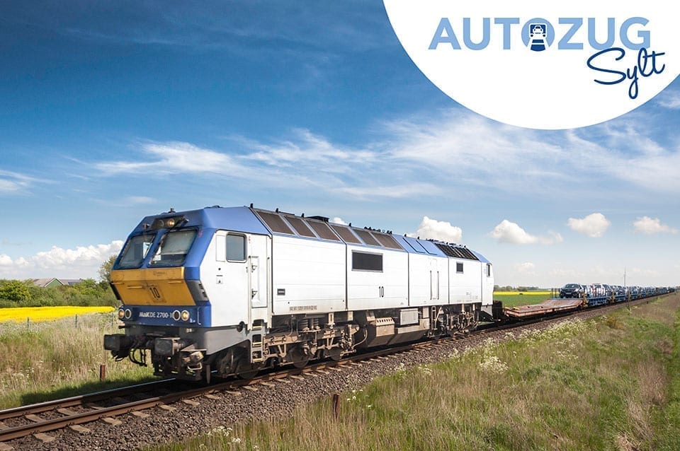 Der blaue Autozug Sylt Der blaue Autozug Sylt