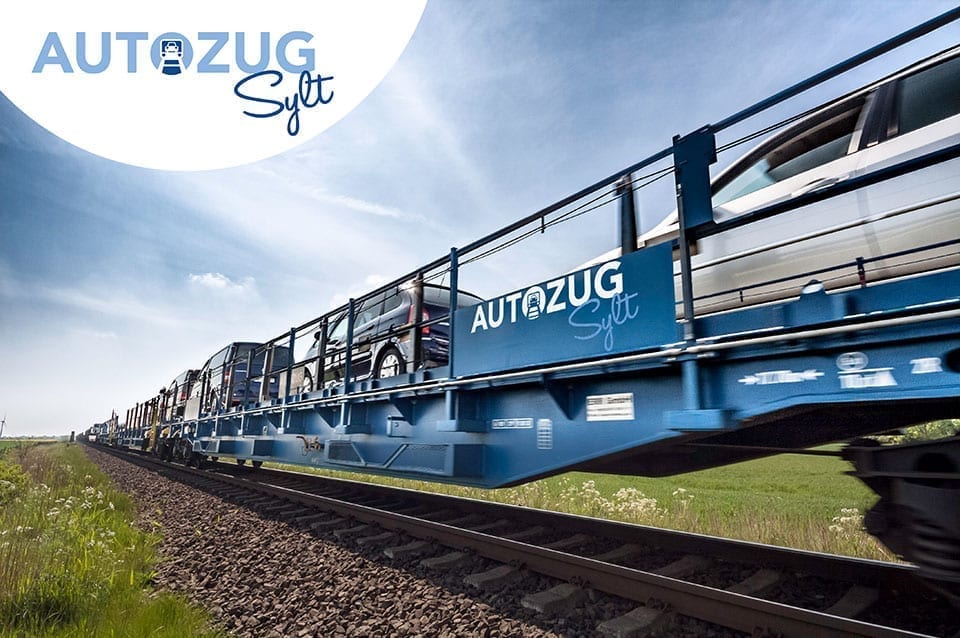 Der blaue Autozug Sylt