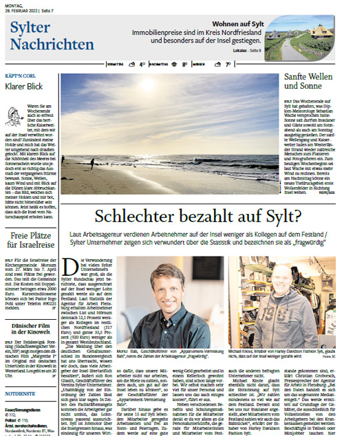 Presse sylter nachrichten 01032022 - Presse