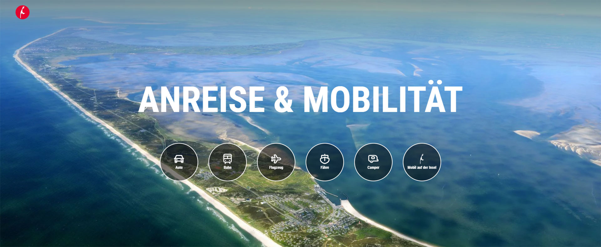 Luftaufnahme der Insel Sylt